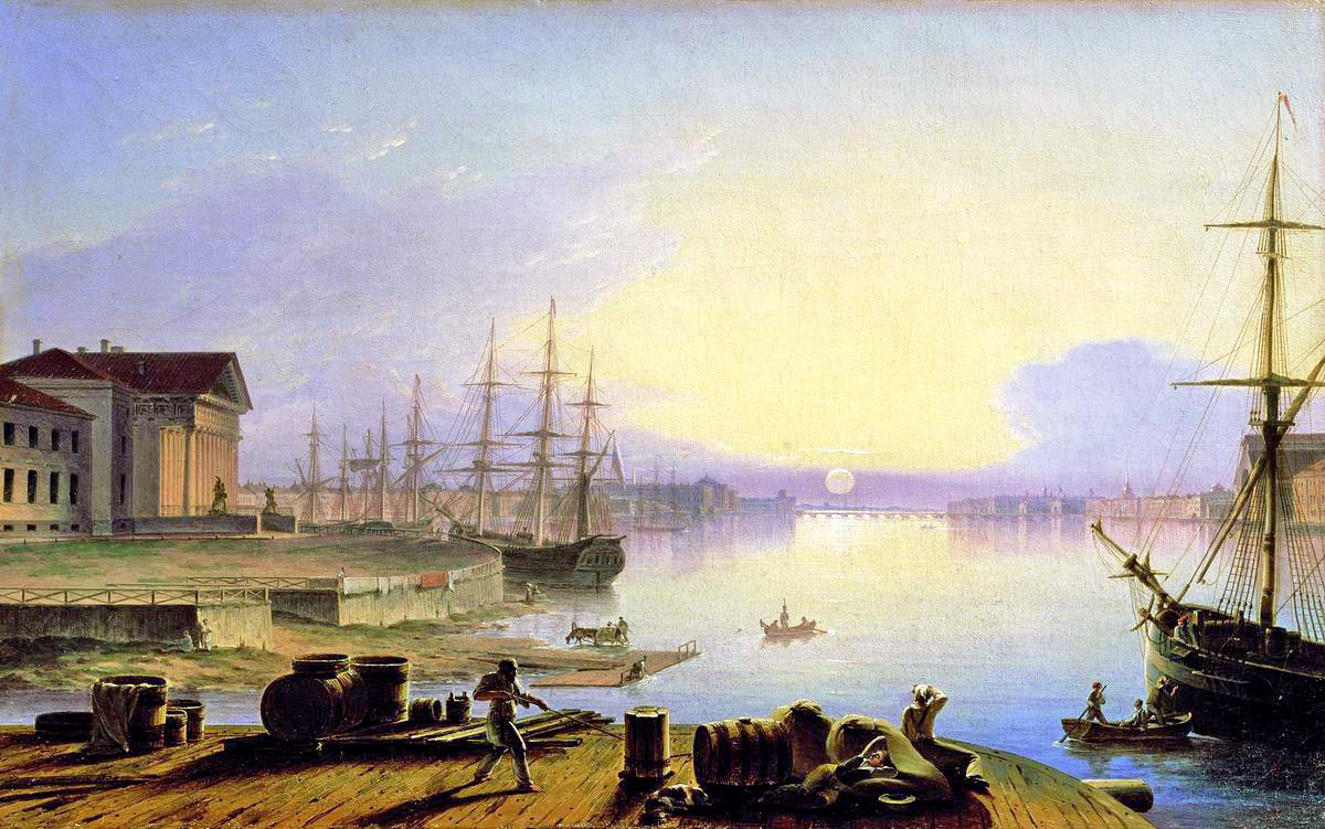 sunrise over the neva